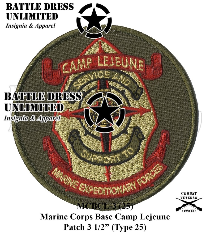 MCB Camp Lejeune Patch (CamLej USMC Marines)