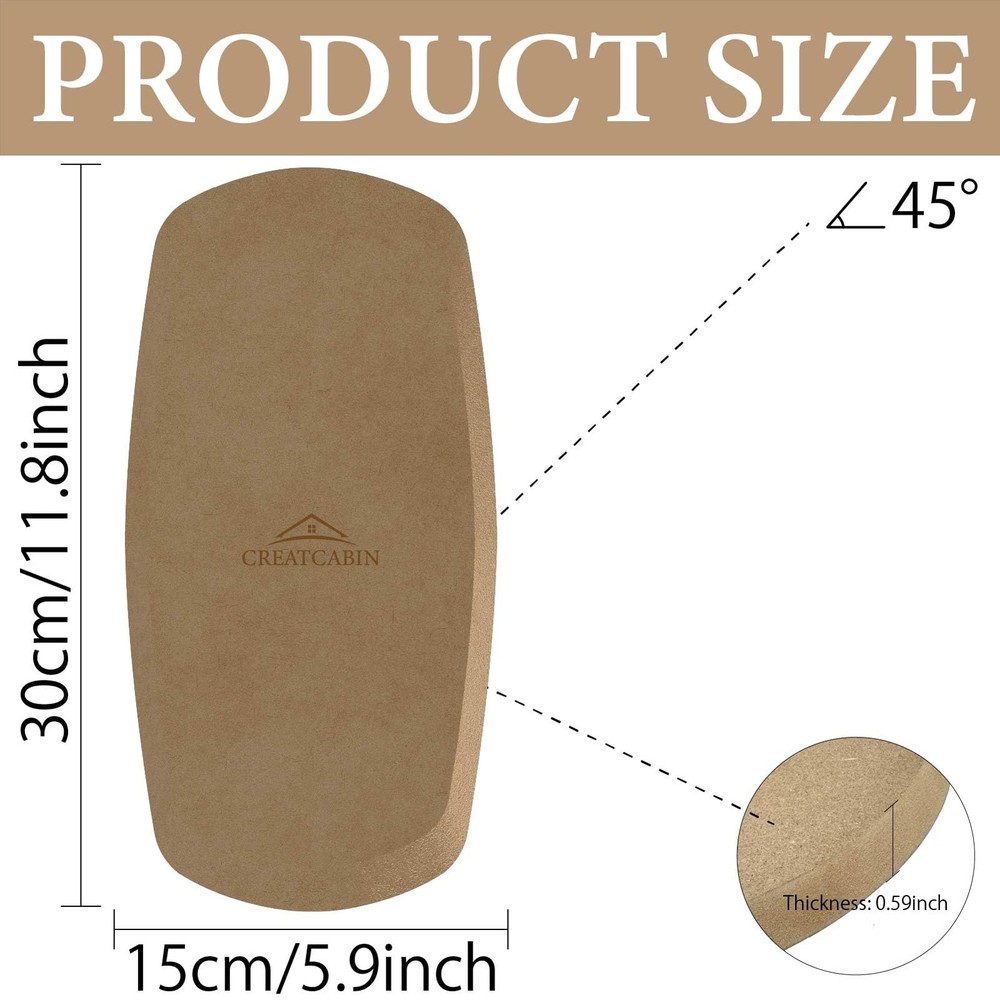 CREATCABIN Rectangle Pottery Molds Ceramics Plate 30x15cm, Rectangle-018