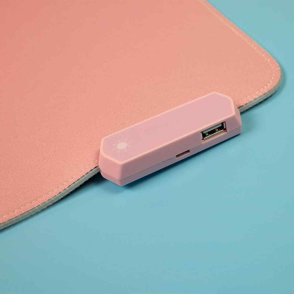 Pink LED Deskmat