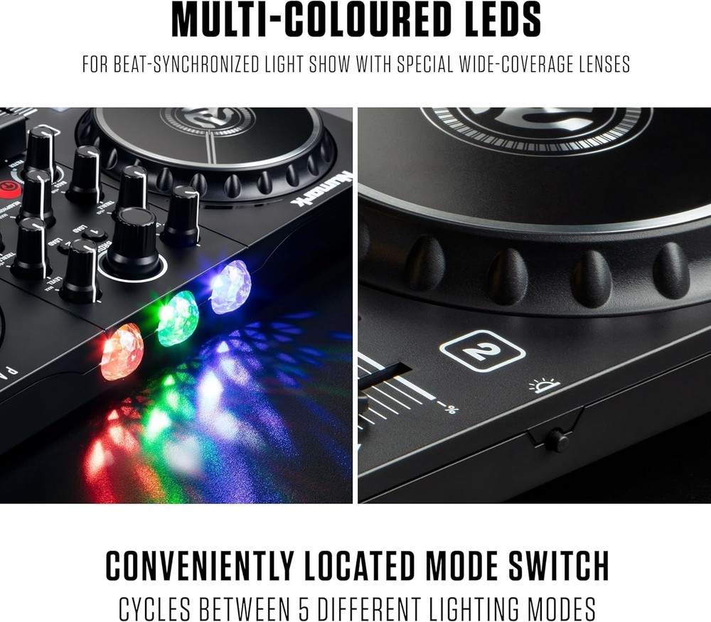 Professional 2 Deck DJ Controller for Seamless Mixing & Party Excitement