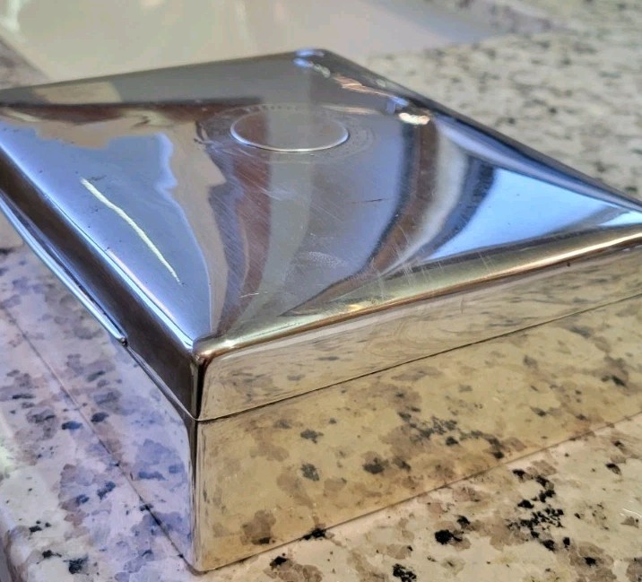 .925 Sterling Silver Vintage Box