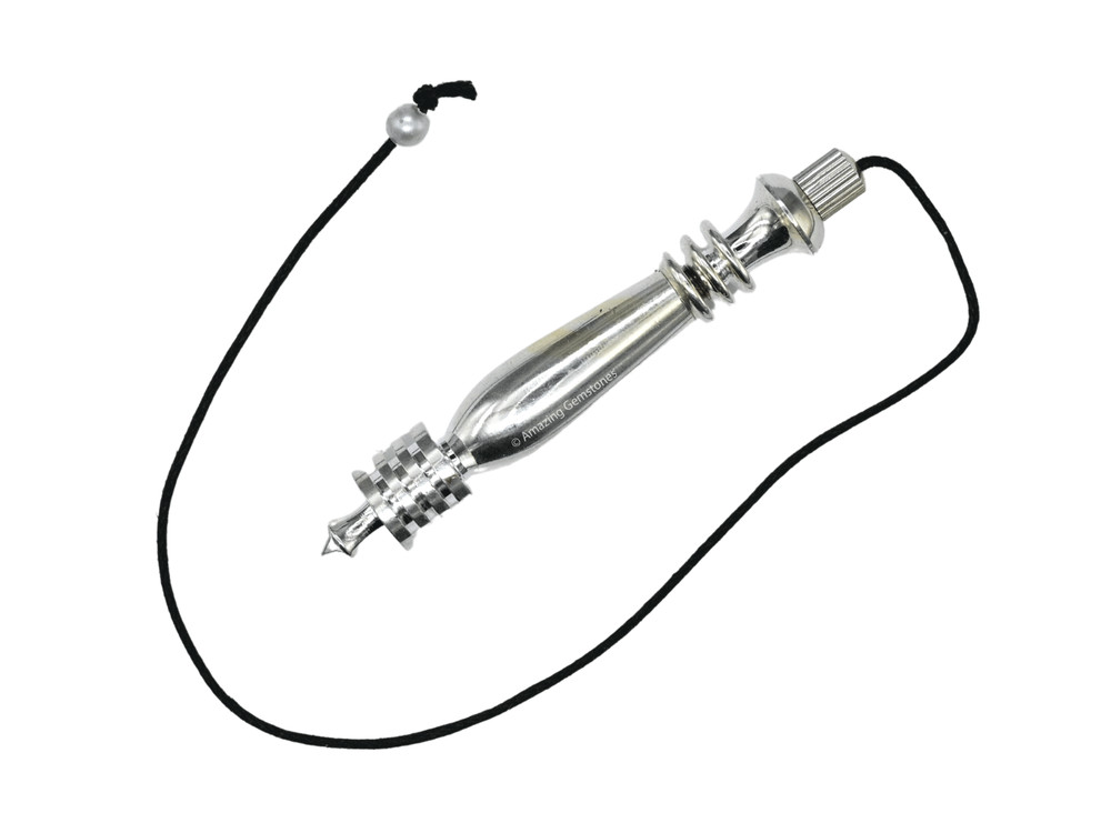 Silver Double ISIS 7 Ring Karnak Divination Pendulum