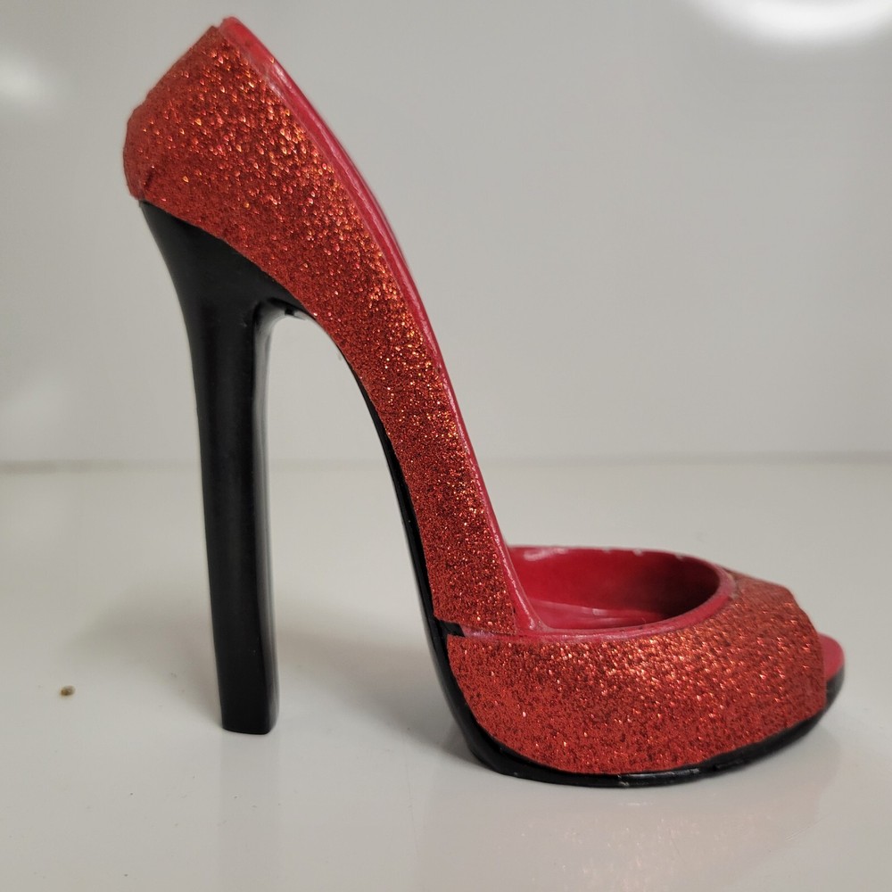 High Heel Shoe Bottle Opener Red Glitter Shimmery