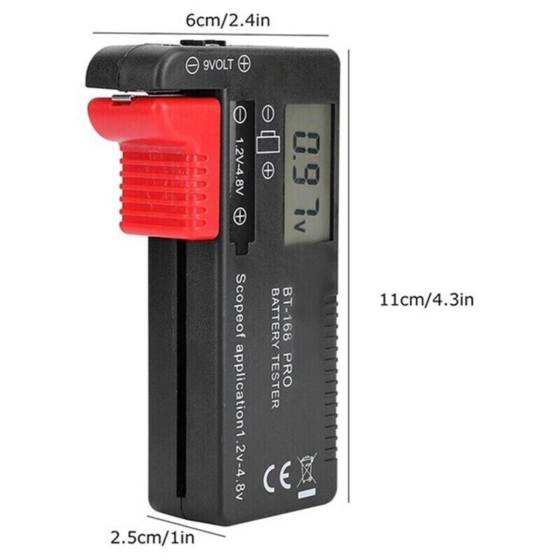 Universal Digital Battery Tester BT-168 PRO Battery Voltage Tester Checker