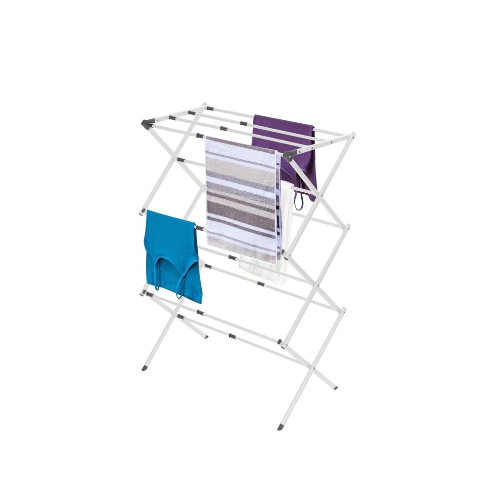 BLACK + DECKER 3 Tier Expandable Collapsing Foldable Laundry Rack for Air Dry...