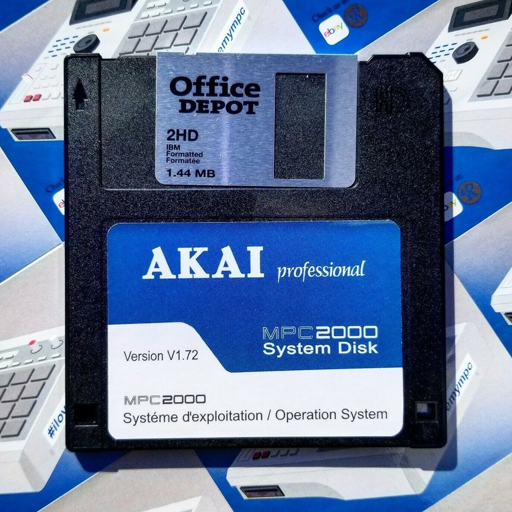 Akai MPC 2000 OS Ver. 1.72 Floppy Disk Boot Disk Operating System