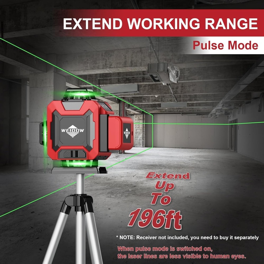 Self-Leveling Laser Level 360° with Remote & Tripod - Perfect for Construction