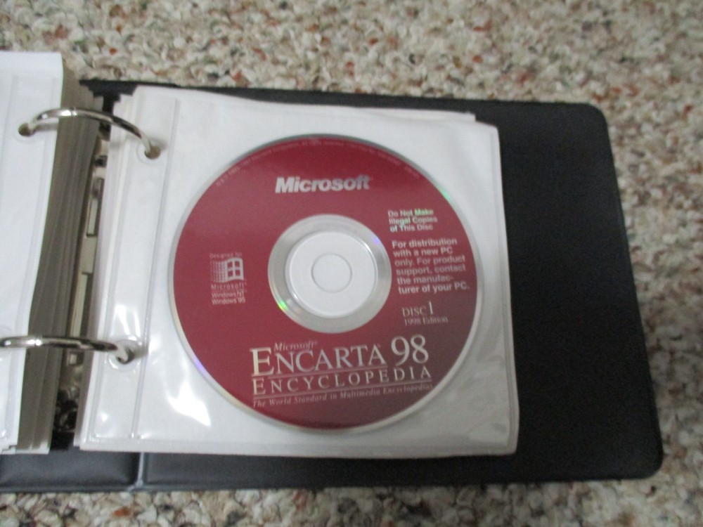Gateway Software Storage Binder, games, utilities, system restore disk with key