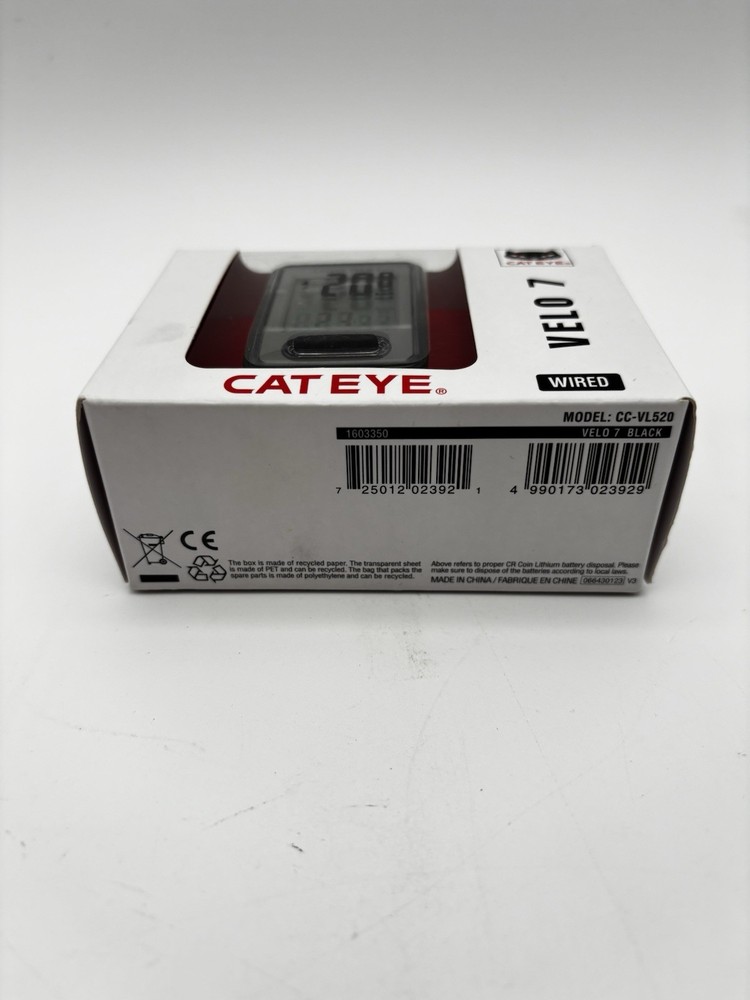 New CatEye Velo 7 Cycling Computer WIRED. New In Box