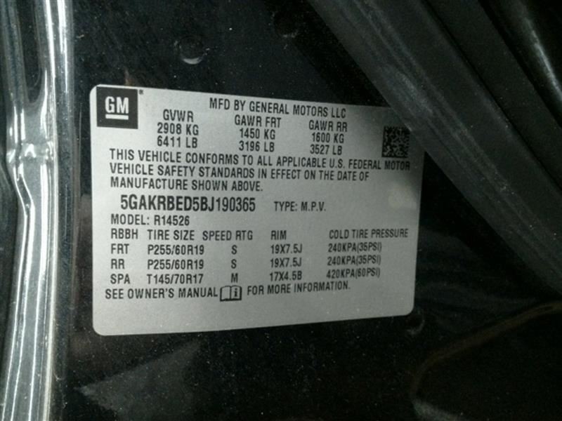 ENCLAVE 2011 Keys/Latches/Locks 1044893211