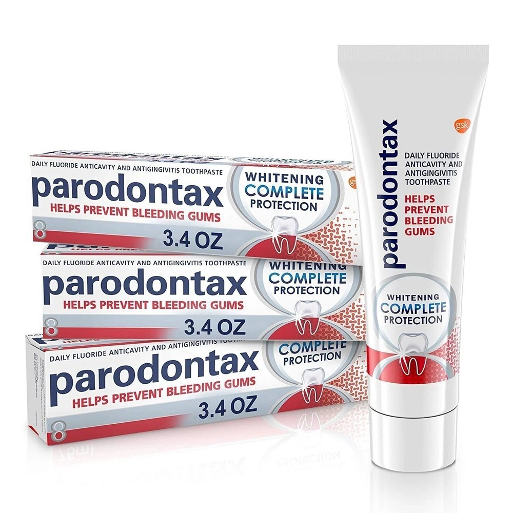 Paradontax Complete Protection Teeth Whitening Toothpaste for Bleeding Gums,...