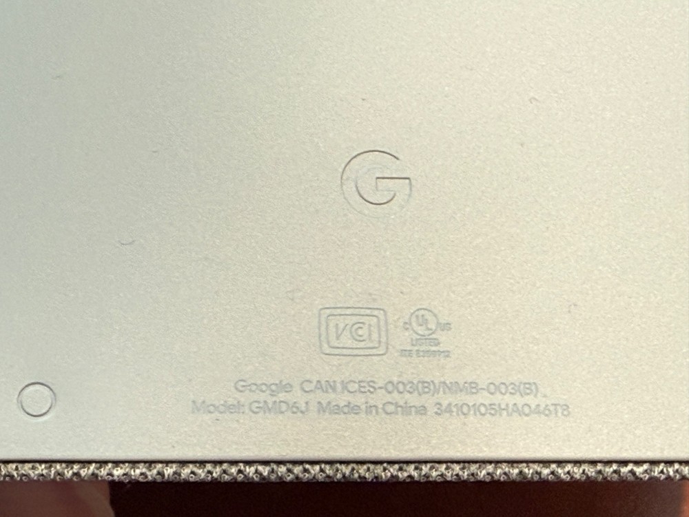 Google Pixel Tablet Charging Speaker Dock GMD6J Hazel w/ Power Adapter, used