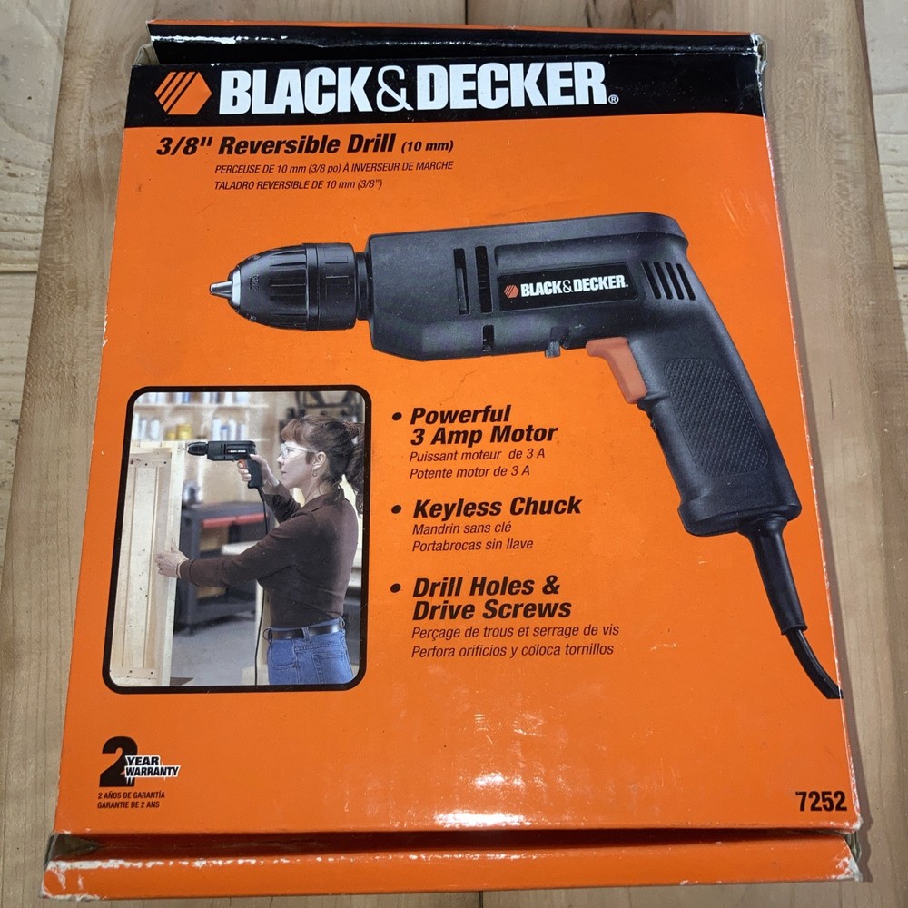 Black & Decker 3/8" Reversible Drill 7252