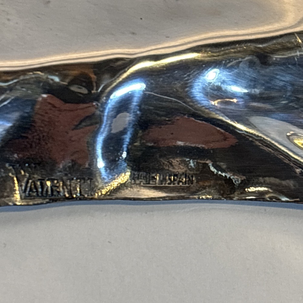 Large 20” Vintage Valenti Spain Silver Plate Shell