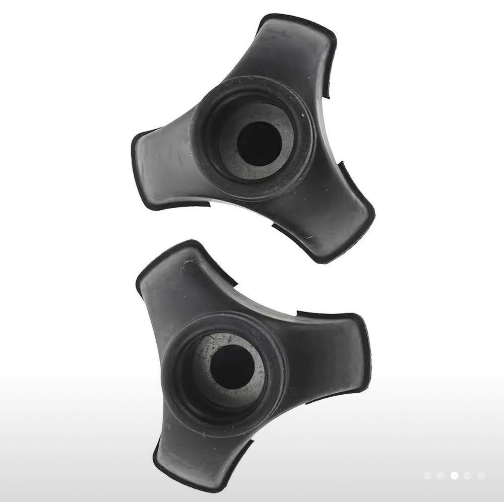 2pc Cane Tips Stand Alone Rubber with Rubber Grip Traction Walking Cane