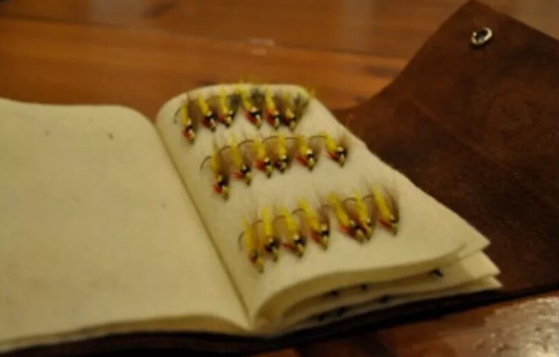 Leather Fly Wallet - Fly Book, Custom made in the USA