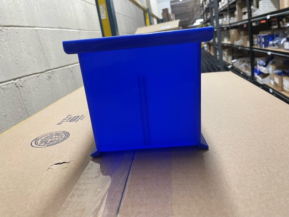 S-12418BLU, Uline, Plastic Stackable Bins, 15 x 5 1⁄2 x 5", Blue