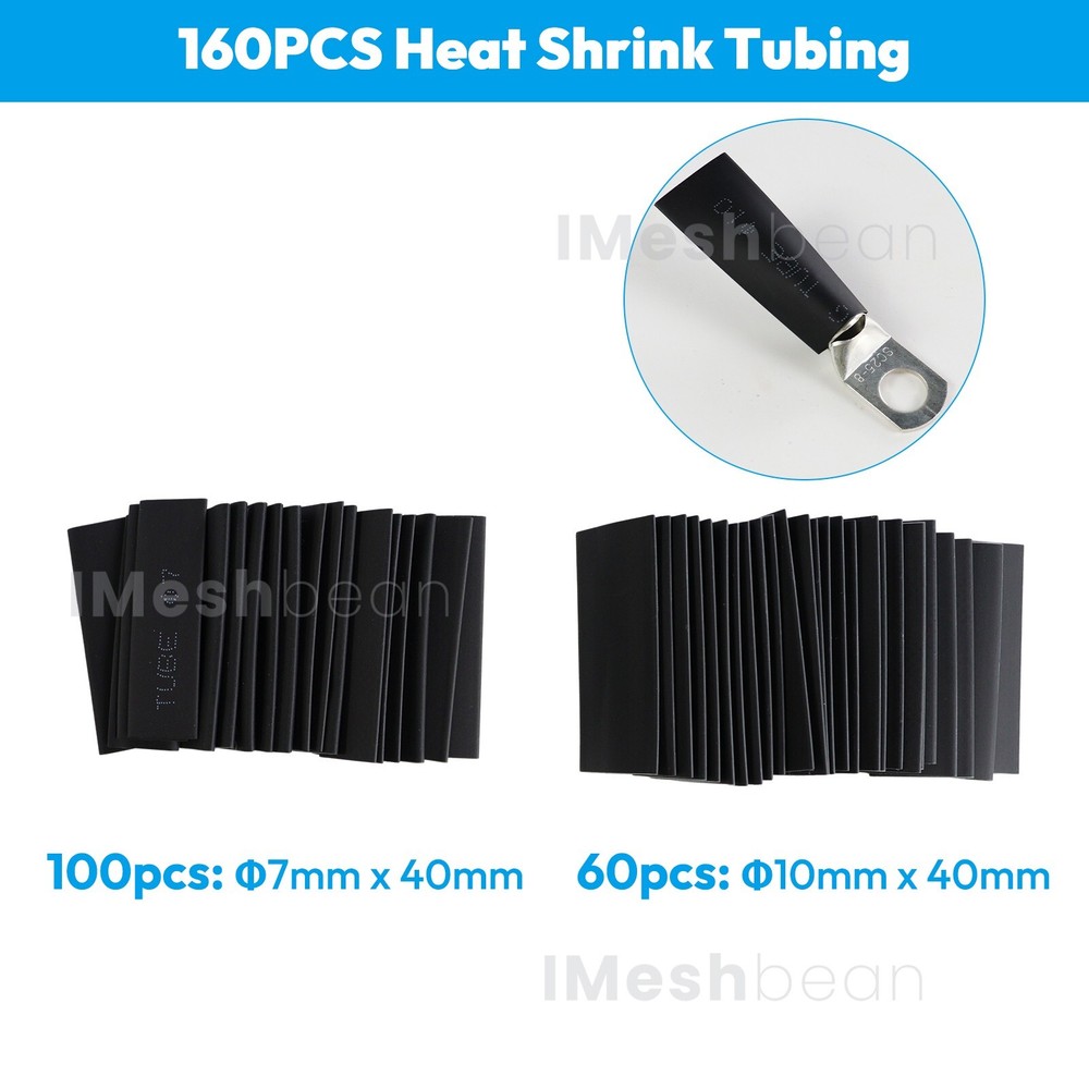 280PCS Car Copper Lug Ring Terminals Cable Electrical Wire Crimp Connectors Kit
