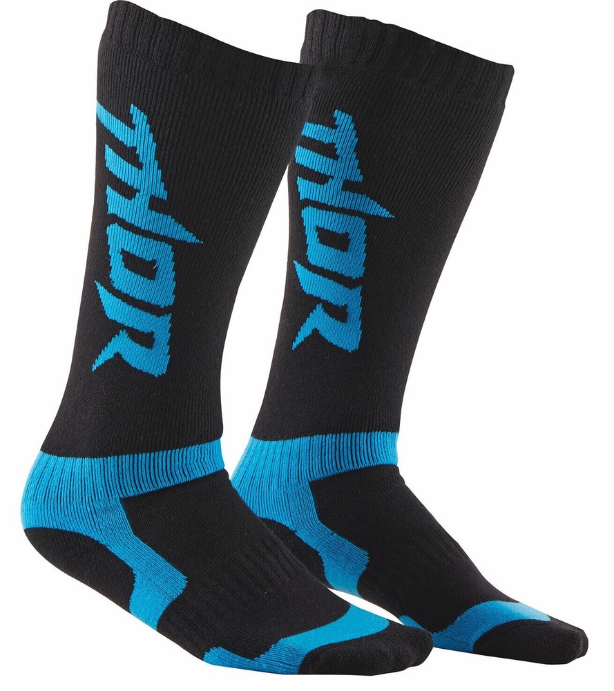 THOR S15 MX SOCKS - BLACK/BLUE