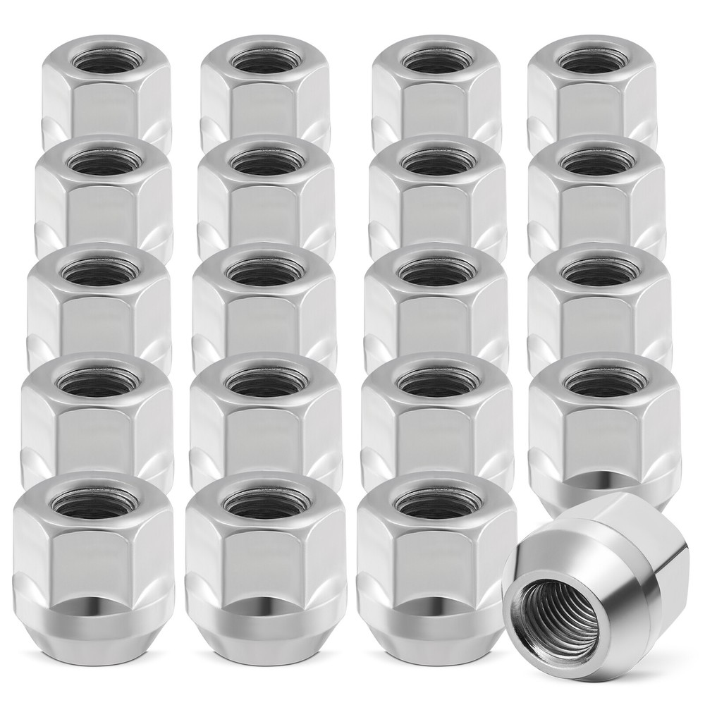 FIT FORD F-150 EXPEDITION REPLACEMNT SOLID LUG NUTS 14X2 THREAD CHROME 20PCS