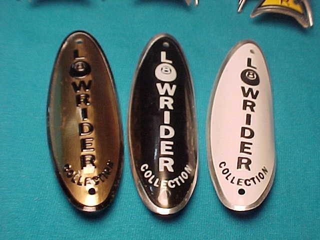 6 Lowrider Bicycle Head Badge Nameplate Emblems