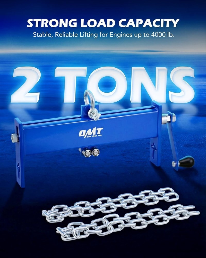 Versatile 4000 lb Engine Load Leveler - Compact & Durable for Shop or Garage Use
