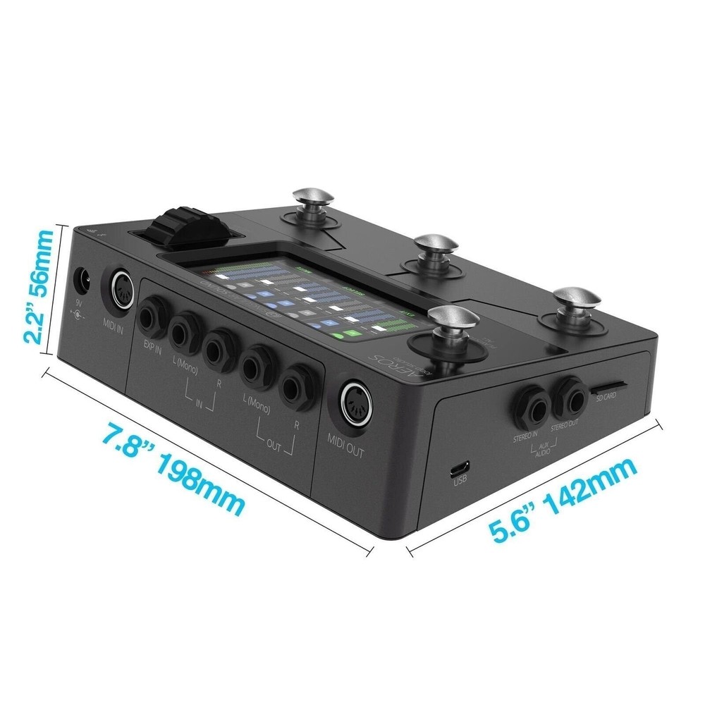 Aeros Loop Studio - 6 Track, Stereo Looper Pedal with Touch Screen and Hands ...