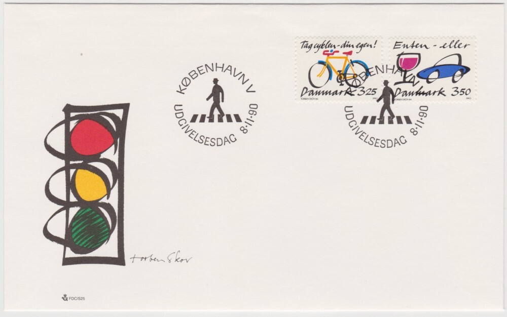 Denmark FDC 1990, Problems of Our Age, mint
