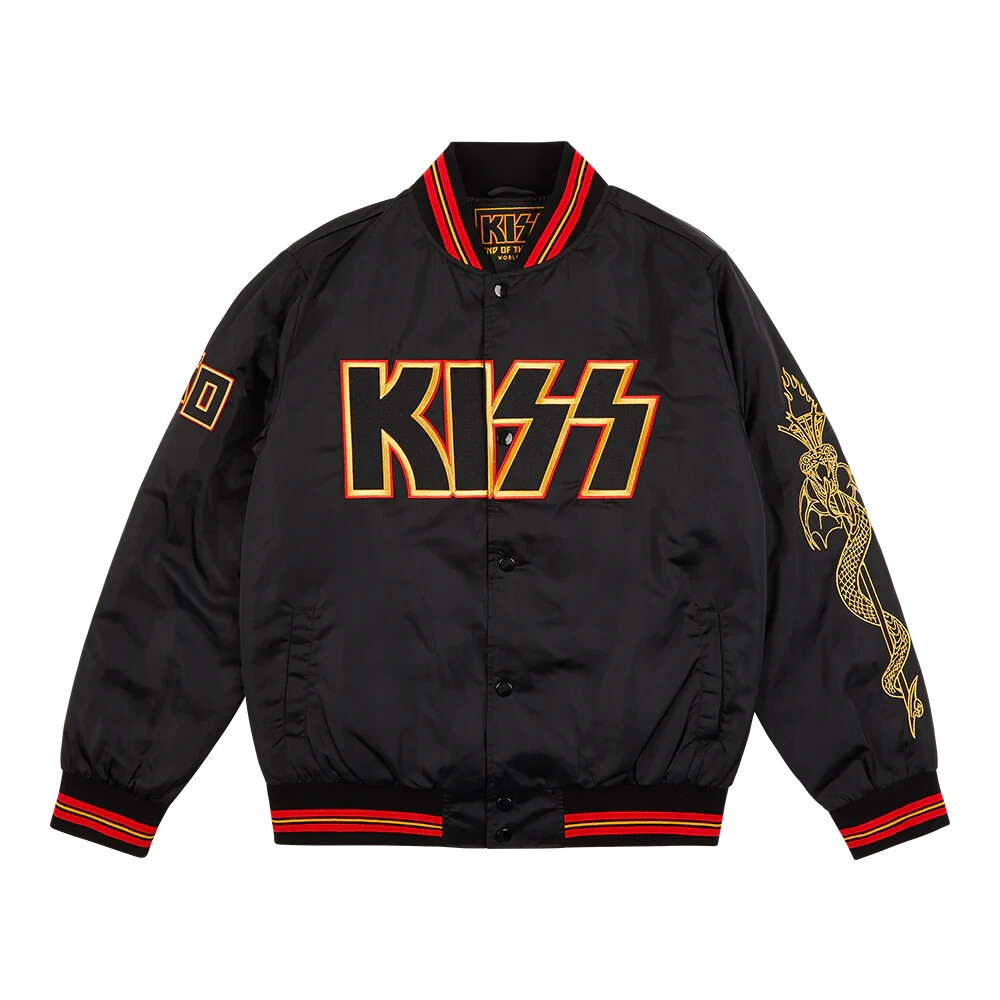 KISS Official End Of The Road Tour Bomber Jacket Size 2XL XXL MSG NYC GENE PAUL