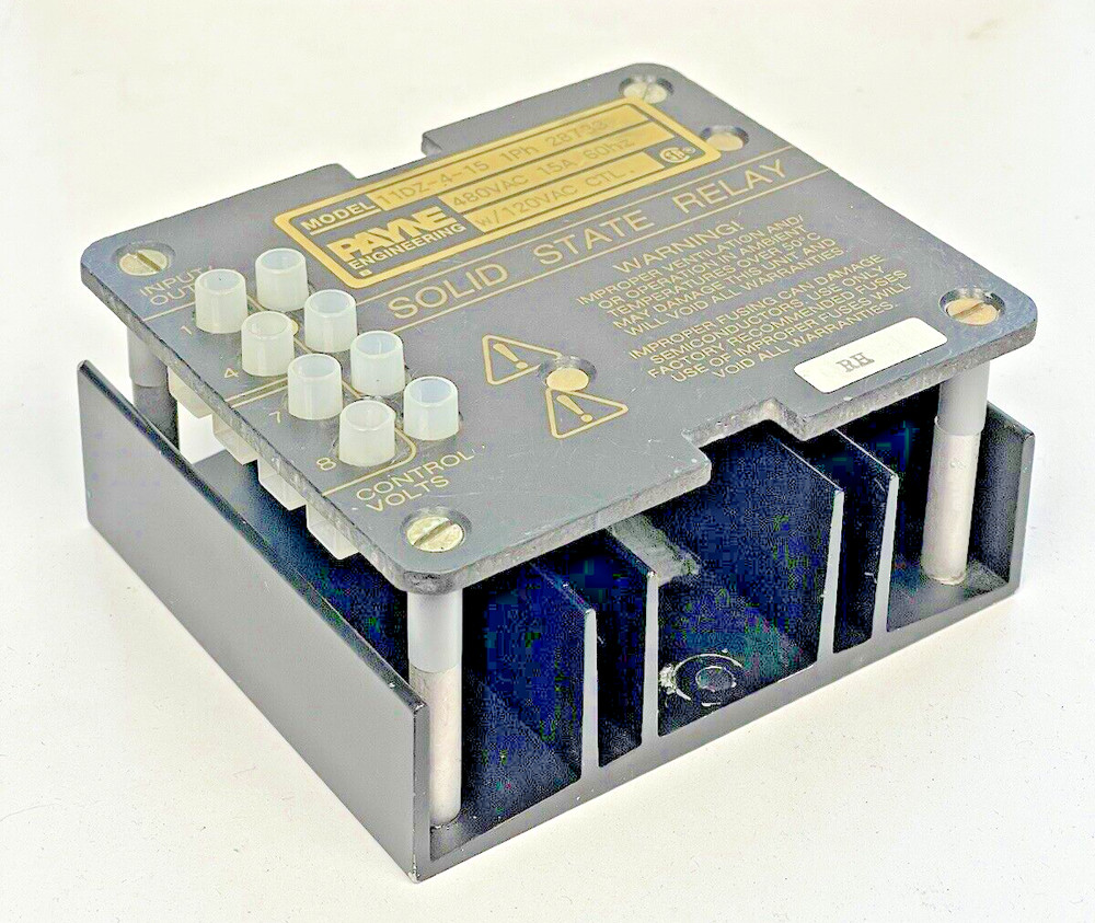 PAYNE ENGINEERING - 11DZ-4-15 - SOLID STATE RELAY - 1Ph, 480 VAC, 15A, 60Hz