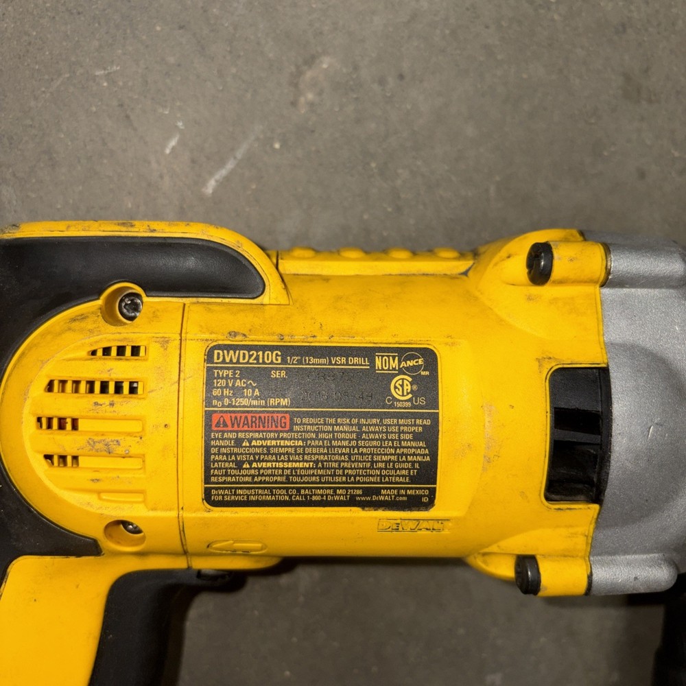 Dewalt DWD210G 1/2 in VSR Drill 10A Corded Variable Speed