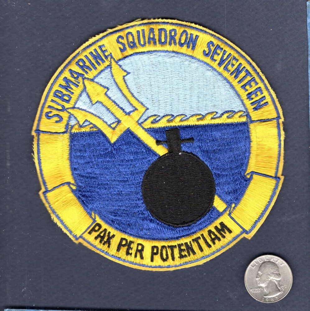 Original Commander Submarine Squadron 17 US NAVY  Ship Patch
