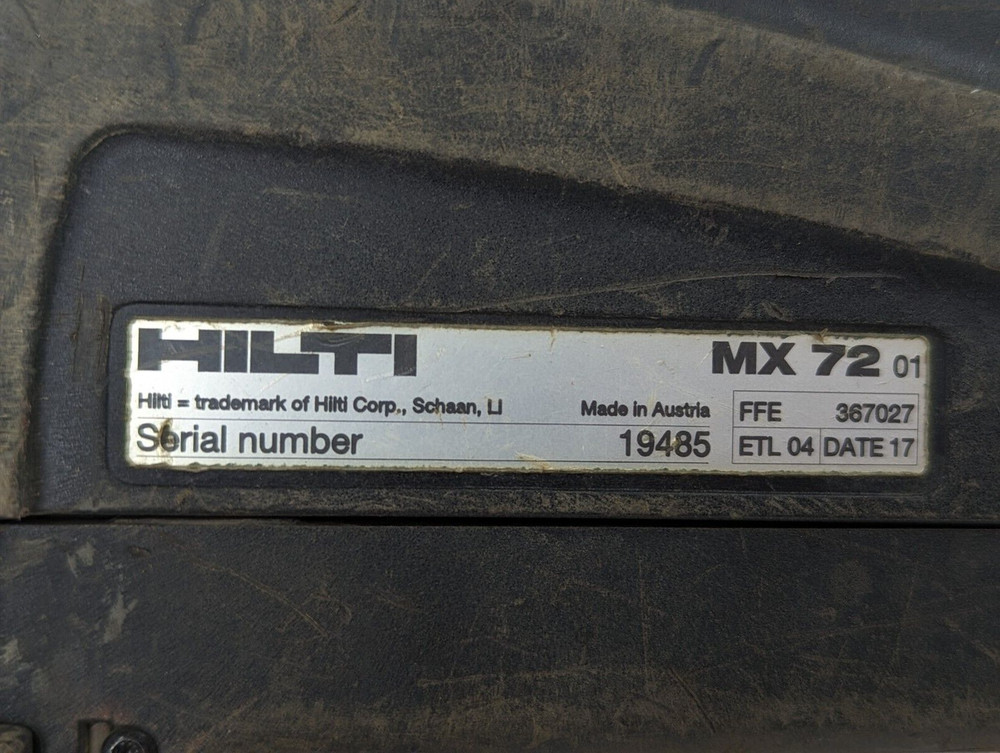 HILTI DX 5 MX 72 Kit Fully Automatic Powder Actuated Tool In Case