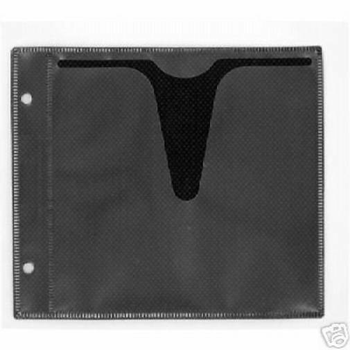 500 CD DVD BINDING SLEEVES, 2 DISK, BLACK - SF006BLK