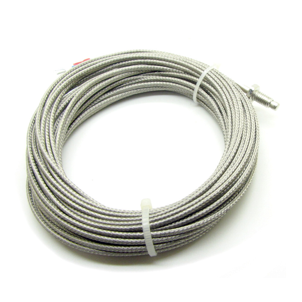 10M Cable K Type Screw Thermocouple Temperature Sensor Probe 6mm Thread 0-600℃