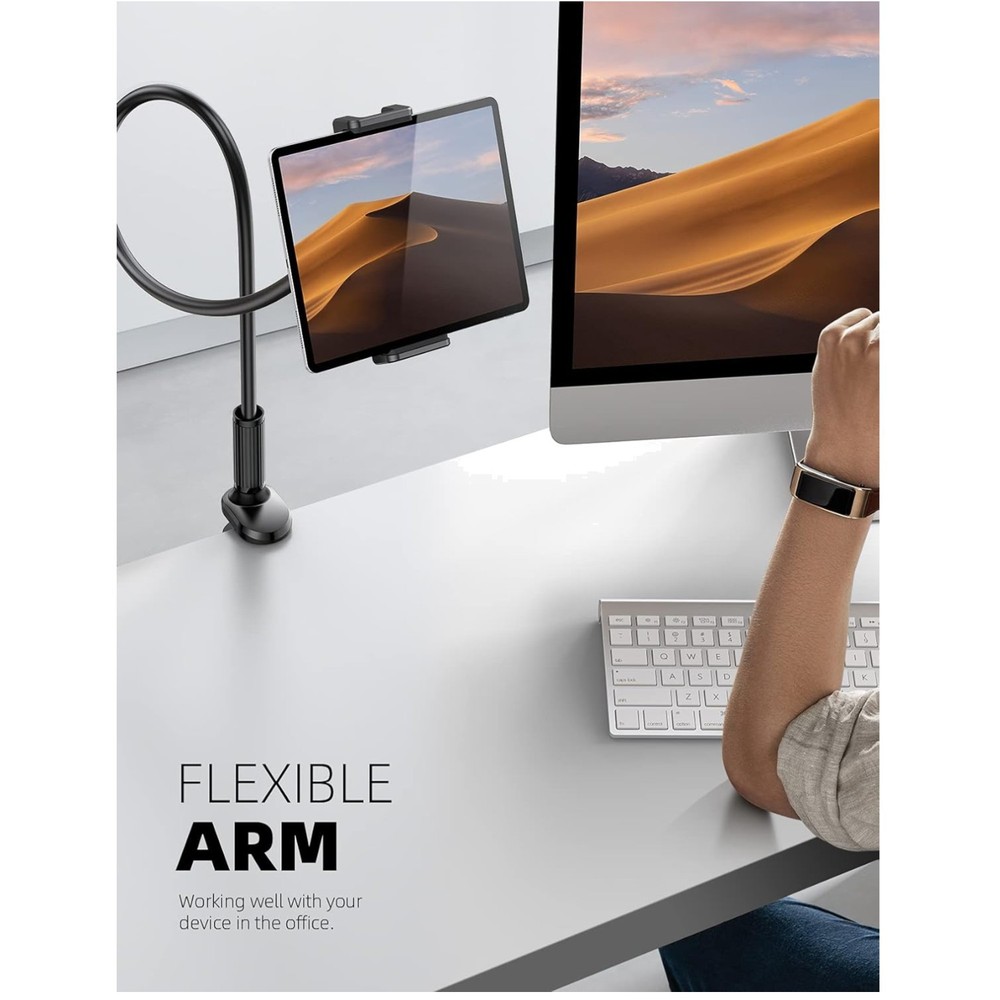 Ergonomic Tablet Holder for Bed - Wide Device Compatibility