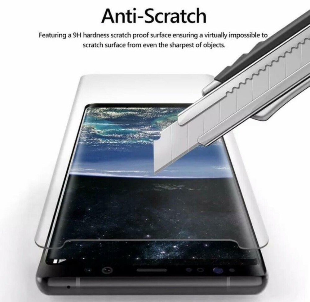 2X Samsung Galaxy Note 8 & Note 9 Case Friendly Tempered Glass Screen Protector