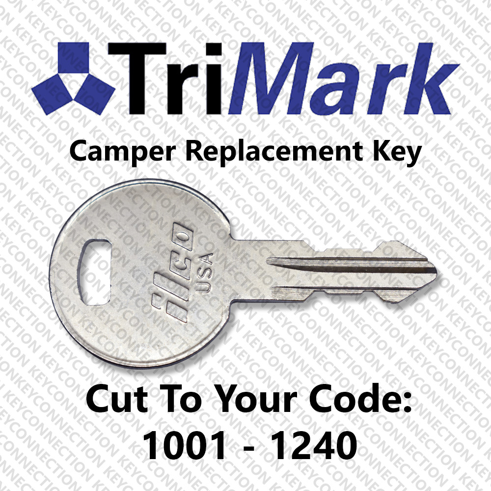 Trimark Camper Replacement Key Cut to Your Code 1001 - 1240
