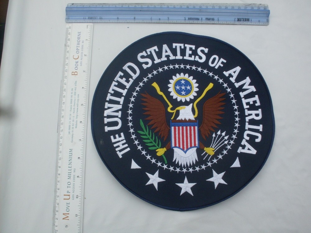 US Seal Big Patch and small matching patch USA Patch embroidered Patches