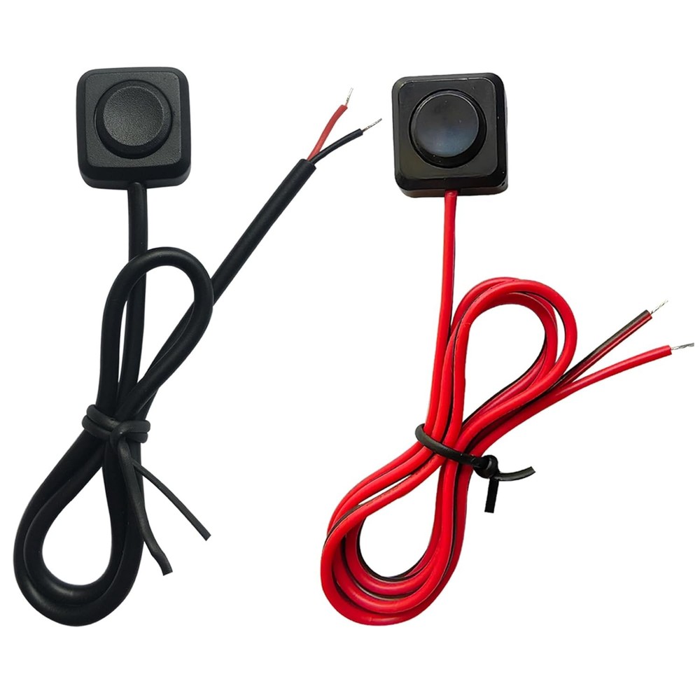 12V 24V Mini Momentary Push Button ON-Off Switch [2-Pack] Easy to Install