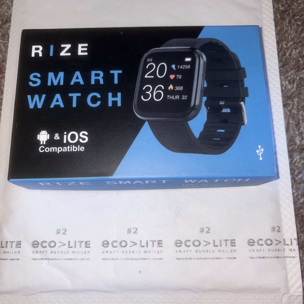 RIZE Android iOS Compatible SMART WATCH— New in Box