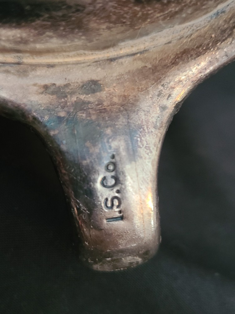 Vintage International Silver Co. footed Water Pitcher Silverplate