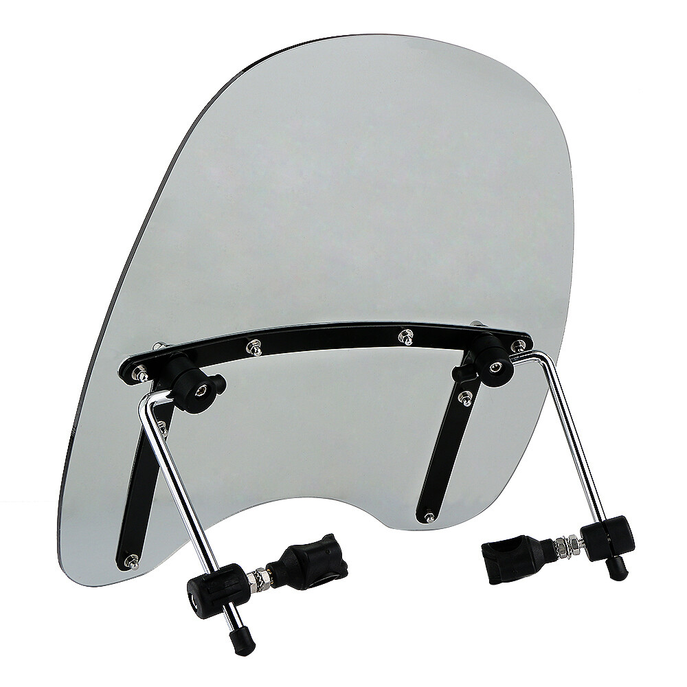 US Large Motorcycle Windshield Wind Screen Deflector bike Windscreen Universal