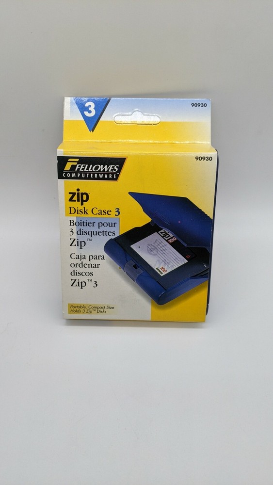 Fellowes Computerware Zip Disk Case 3pack- 90930
