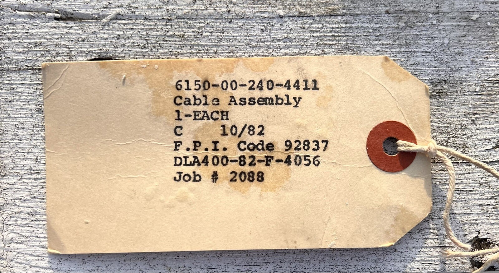 ANDERSON 28V DC Ground Power Unit Output Cable Assembly (20 ft. length) Military