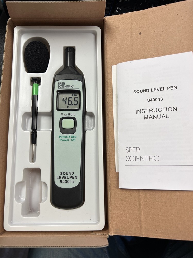 Sper Scientfic Sound Level Pen      Open Box - tested/working