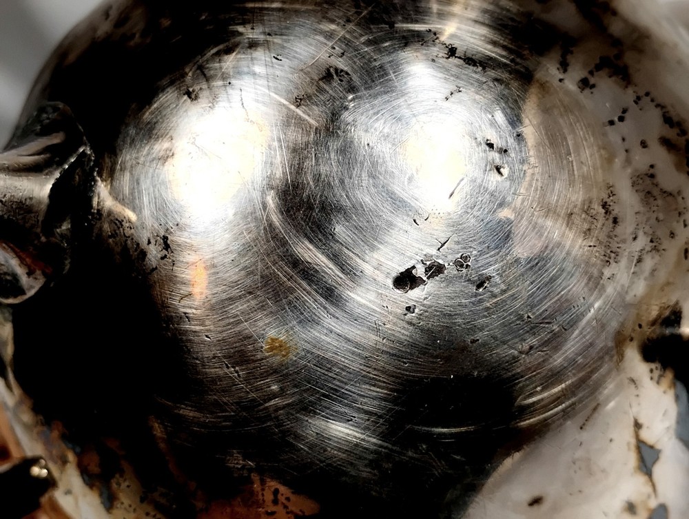 Old Vintage Ornate Silver Plated Teapot Tarnished Engraved Unique Designs