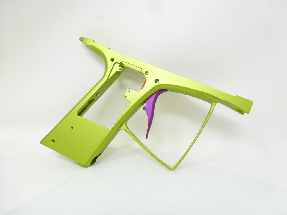 NEW MACDEV CLONE 5 / 5S TRIGGER FRAME w/ TRIGGER ON/OFF BUTTON PAD LIME GREEN