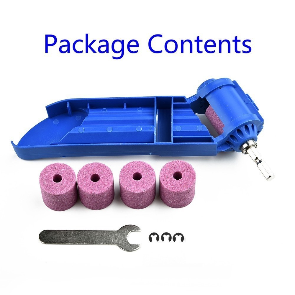 Portable Drill Bit Sharpener Sharpening Tool Corundum Resisting Grinding Wheel