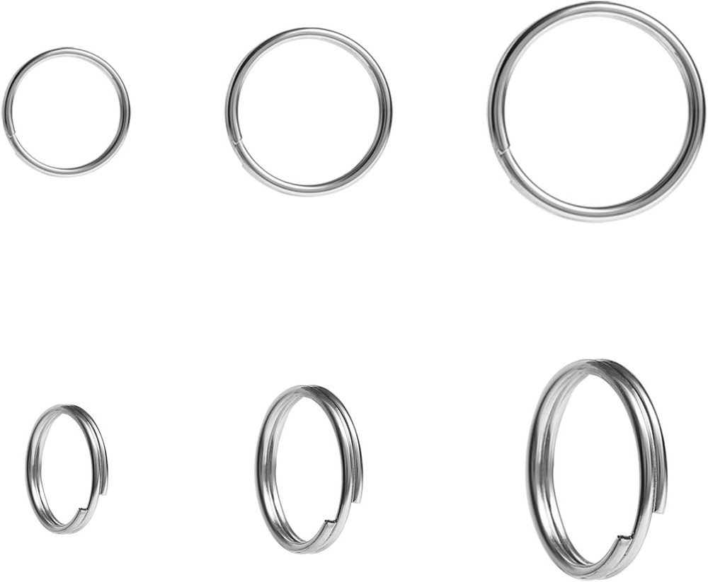 200pcs 8mm Mini Split Jump Ring with Double Loops Small Silver